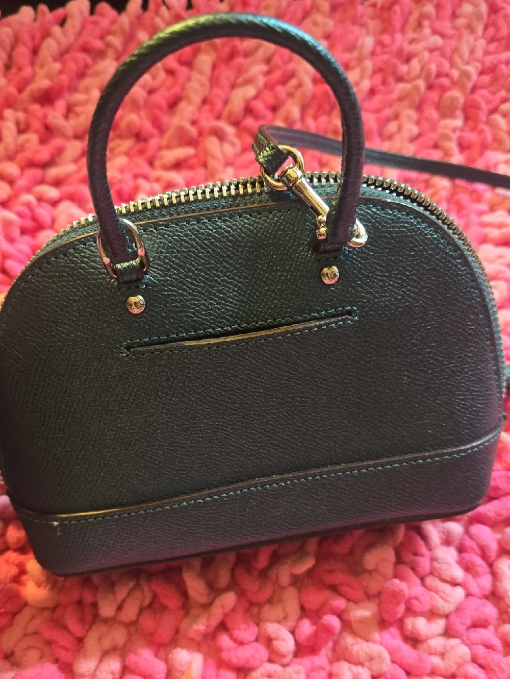 Coach Metallic Blue Miniture Bag